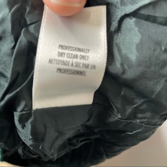 PETITE SOPHISTICATE Dark Green Velvet & Silk Sheath Dress Size 14 - Picture 4 of 7